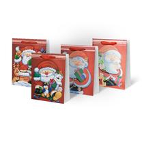Dovanų maišelis Christmas SCW243-ABCD-L, 12 cm x 40 cm x 31 cm, (spalva/dizainas parenkami atsitiktine tvarka)