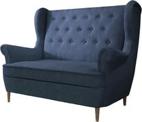 Sofa Aros Omega 86, tamsiai mėlyna sp., 90 x 150 cm x 103 cm