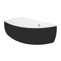 Vonia, kampinė Besco Mini, 150 cm x 70 cm x 53.5 cm, kairinė, juoda sp.
