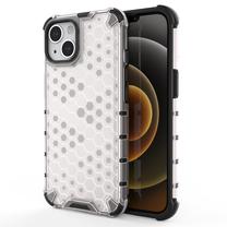 Telefona vāciņš Hurtel Honeycomb, caurspīdīga krās., Apple