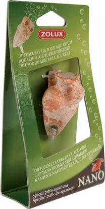 Аэратор Zolux Amfora Pinta, oранжевый цв./бежевый цв., 3.5 см