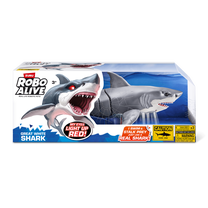 Rotaļu dzīvnieks haizivs Zuru Robo Alive Shark Attack, pelēka krās.