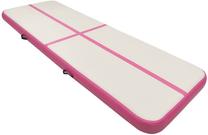 Piepūšami vingrošanas matrači VLX Gymnastics Mat 92679, rozā krās./pelēka krās., 400 cm x 100 cm x 20 cm