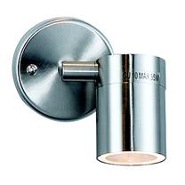 Sieninis lauko šviestuvas Globo Style, 35W, GU10, IP44, sidabro sp., 12.5 cm x 11.5 cm