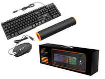 Vadu tastatūras un peles komplekts LTC LXKM203, Angļu (US), melna krās.