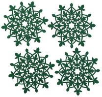 Gėrimų padėkliukai Homla Orkel 200408, 12 cm x 12 cm x 12 cm, 12 vnt., Žalia sp.