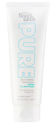 Savaiminio įdegio kremas veidui Bondi Sands Pure Tan Sleep Mask Repair, 75 ml