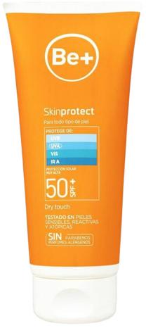 Priemonė įdegio priežiūrai kūnui Be+ Skin Protect Dry Touch SPF50+, 200 ml