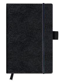 Užrašų knygelė Herlitz, linijomis, A6, 96 lapų, Juoda sp.
