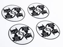 Atstarotājs Pogu Adhesive Reflective Wheel, balta krās./melna krās.