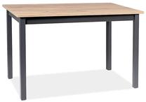 Stalas išskleidžiamas Scandinavian Horacy, ąžuolo sp./juoda sp., 125 - 170 cm x 75 cm x 75 cm