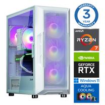 Stacionārs dators Intop RM77574WH AMD Ryzen 7 7700X, DDR5 32 GB, SSD+HDD 500 GB 4 TB, Nvidia GeForce RTX5050 8 GB GDDR6, Windows 11 Home