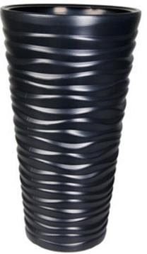 Gėlių vazonas Prosperplast, plastikinis, Ø 29.6 cm, juoda sp.