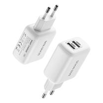 Telefono įkroviklis Dux Ducis C10, 2 x USB, balta sp., 12 W