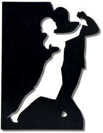 Dekoratsioon Wallity Dancing Couple LED-valgustusega, 56 cm, 37.5 cm, must v./kollane v.
