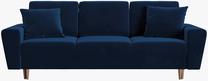 Sofa-lova Micadoni Moghan MIC_3SF_2_F2_MOGHAN4, mėlyna sp., 235 x 100 cm x 88 cm