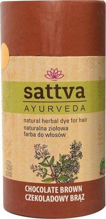 Matu krāsa Sattva Ayurveda Natural Herbal Dye, chocolate brown krās., 150 ml