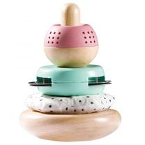 Развивающая игра Hape Stacking Tower E8502B, 14 см, многоцветный, 4 шт.