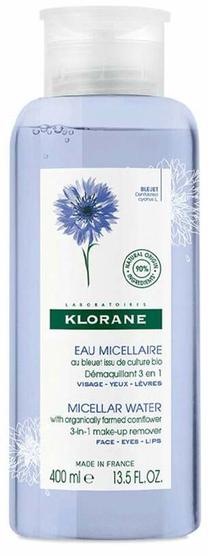 Micelārais ūdens Klorane Organic Cornflower