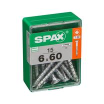 Medsraigtis, universalieji Spax, 6 x 60 mm, balta sp., 15 vnt.