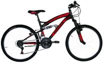 Vaikiškas dviratis, kalnų Henry Hogan MTB Full Susp, juoda sp., 24"
