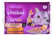 Mitrā kaķu barība Whiskas DLKWHSKAM0003, jēra gaļa/vistas gaļa/dārzeņi, 0.085 kg x 4 gab.