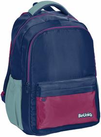 Mokyklinė kuprinė Paso BeUniq Multicolored, mėlyna sp./raudona sp./žalia sp., 42 cm x 30 cm x 19 cm