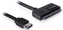 Vads Delock eSATA / SATA E-SATA, SATA 22 pin, 0.5 m, melna krās.