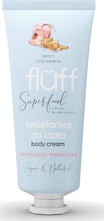 Kūno kremas Fluff Superfood Peach Caramel, 150 ml
