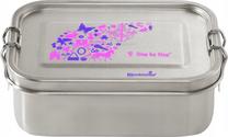 Пищевой контейнер Step By Step Purple & Rose, 0.8 л, 17.8 см x 12.5 см, серебристый цв./розовый цв./фиолетовый цв.