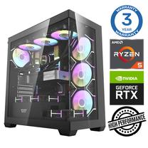 Стационарный компьютер Intop AMD Ryzen 5 7500F, DDR5 64 GB, SSD+HDD 1 TB 2 TB, Nvidia GeForce RTX 5070 12 GB GDDR7