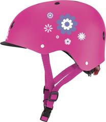 Skrituļslidotāja ķivere Globber Elite Lights, S (48-53 cm), rozā krās.