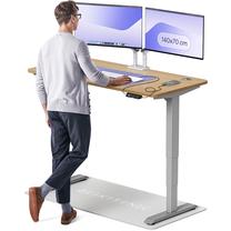 Datorgalds regulējams augstums Desktronic HomePro, 140 cm x 70 cm, 63 - 128 cm, ozola krās./pelēka krās.