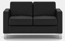 Sofa Chairman, juoda sp., 83 x 136 cm x 83 cm