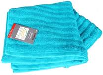 Vonios rankšluostis Frotee Lines Pattern, šviesiai mėlynas, 100 cm x 50 cm