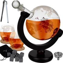 Viskio stiklinių komplektas Malatec Globe 22553, stiklas, 17 vnt.