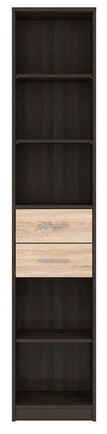 Black Red White Nepo Bookshelf REG2S/40 Wenge/Oak Sonoma