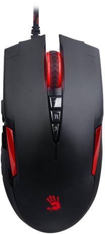 Laidinė žaidimų pelė A4Tech Bloody V2M, juoda sp./raudona sp.