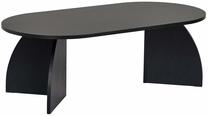 Kavos staliukas Nordure Melina, juoda sp., 60 cm x 120 cm x 40 cm