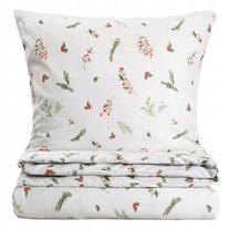 Kalėdinis patalynės užvalkalų komplektas Homla Natale 753305, baltas/raudonas/žalias, 160 x 200 cm
