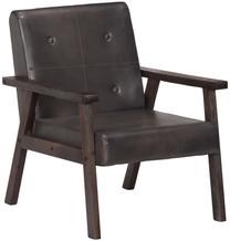 Krėslas VLX Leather 247643, pilka sp., 70 cm x 61 cm x 74 cm
