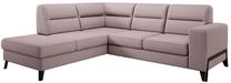 Kampinė sofa Cassara Gojo 101, rožinė sp., kairinė, 237 x 277 cm x 100 cm