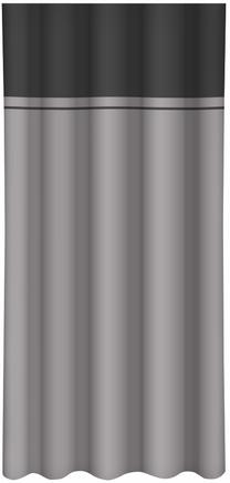 Nakts aizkari ZMH-04, pelēka krās./grafīta krās., 160 cm x 250 cm