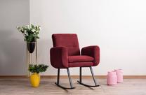 Supamasis krėslas Hanah Home Kono Maroon, raudona sp., 86 cm x 52 cm x 99 cm
