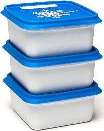 Toiduainekarbi komplekt, sügavkülmade jaoks Amuse Alaska, 0.5 l, 12.8 cm x 12.8 cm, valge v., 3 tk