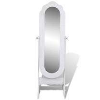 Spogulis VLX Free Standing Mirror, stāvošs, 46 cm x 164 cm, balta krās.