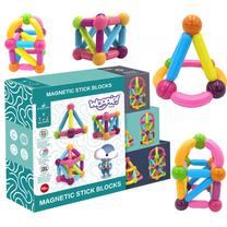 Magnetinis konstruktorius Woopie Stick, 28 vnt., įvairių spalvų