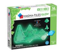Магнитный конструктор Magna-Tiles Glow, 16 шт., зеленый цв.