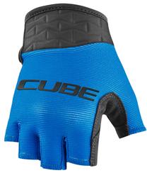 Велосипедные перчатки подростковые Cube Performance Junior Short Finger, синий цв./черный цв., XS
