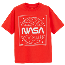 T-krekls, neformāls pavasaris/vasara, zēniem Cool Club NASA LCB2821571, sarkana krās., 158 cm